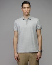 GREY MEN'S SHORT SLEEVE POLO SHIRT