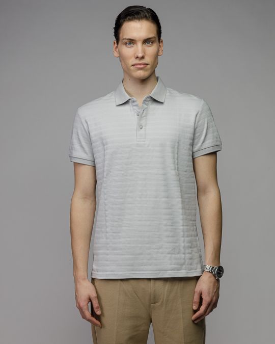 GREY MEN'S SHORT SLEEVE POLO SHIRT 1D26SS4015SS0101