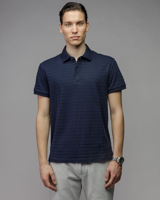 BLUE MEN'S SHORT SLEEVE POLO SHIRT 1D26SS4015SS0101