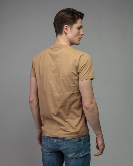 BROWN MEN'S SHORT SLEEVE T-SHIRT 1D26SS4018SS0105