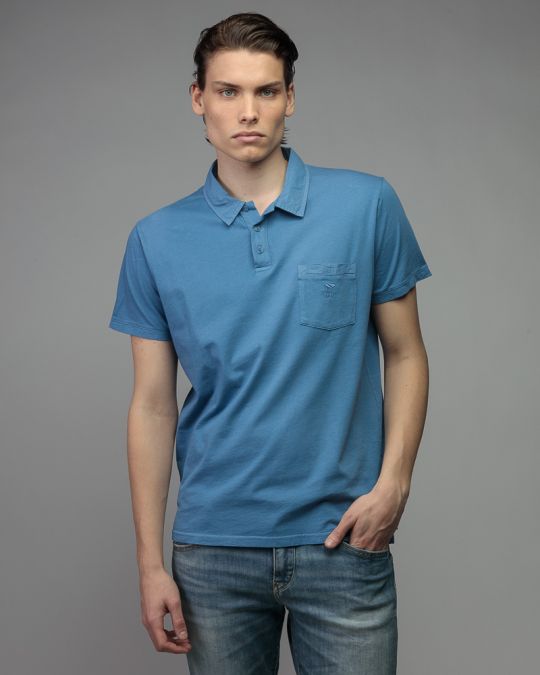 BLUE MEN'S SHORT SLEEVE T-SHIRT 1D26SS4025SS0106