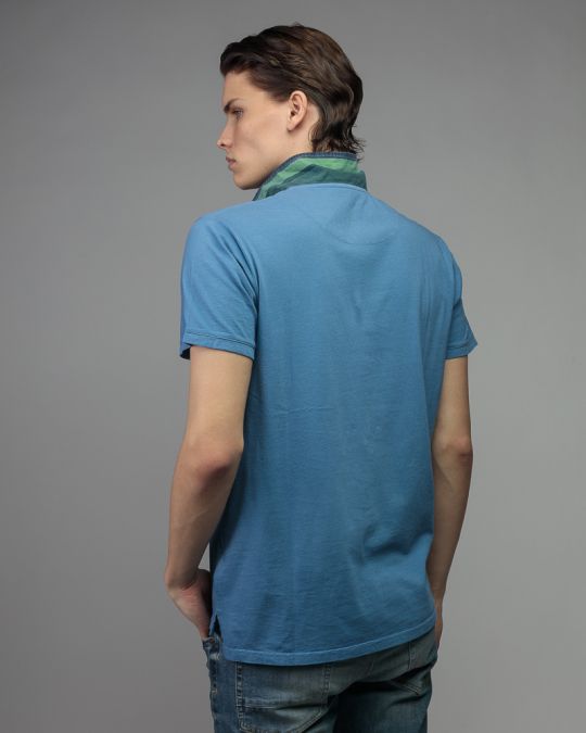 BLUE MEN'S SHORT SLEEVE T-SHIRT 1D26SS4025SS0106