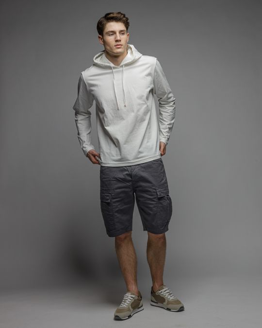 WHITE MEN'S LONG SLEEVE T-SHIRT 1D26SS4004LS0105