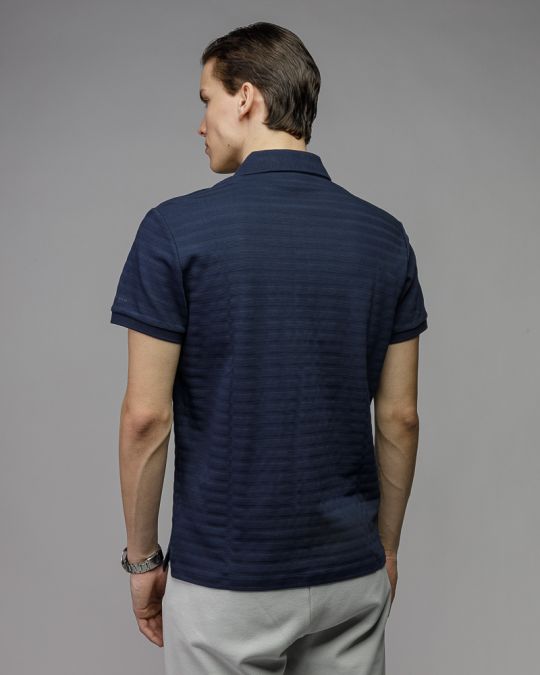 BLUE MEN'S SHORT SLEEVE POLO SHIRT 1D26SS4015SS0101
