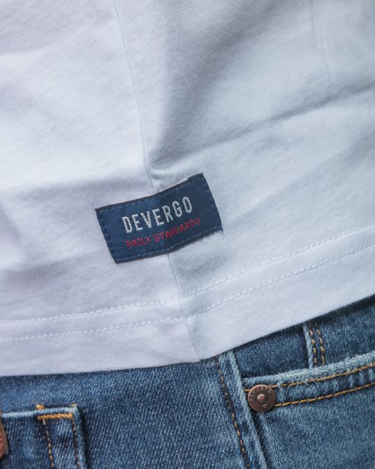 WHITE MEN'S SHORT SLEEVE T-SHIRT 1D26SS4027SS0105