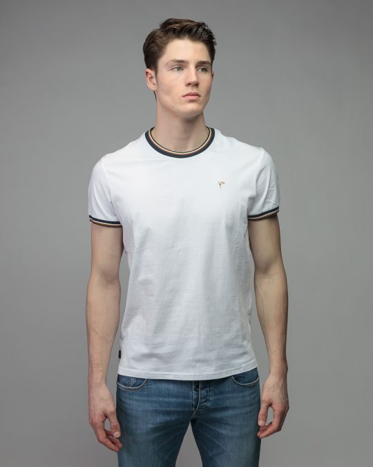 WHITE MEN'S SHORT SLEEVE T-SHIRT 1D26SS4036SS0105