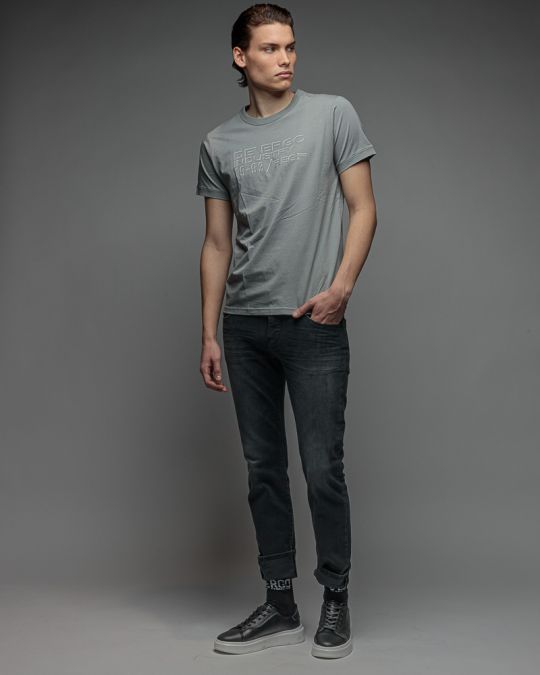 GREY MEN'S SHORT SLEEVE T-SHIRT 1D26SS4034SS0105