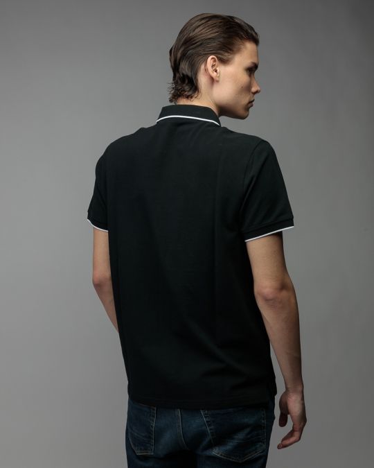 BLACK MEN'S SHORT SLEEVE T-SHIRT 1D26SS4075SS0105