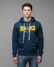BLUE MEN'S ZIP SWEATER