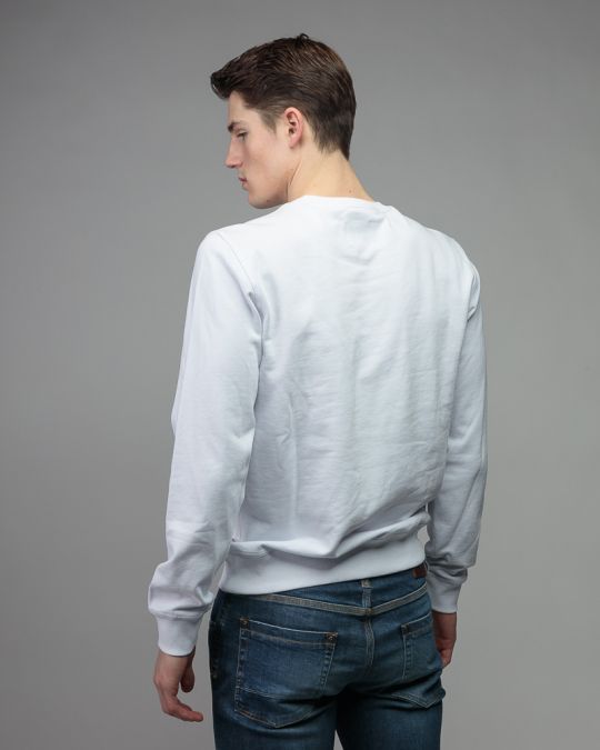 WHITE MEN'S SWEATSHIRT 1D26SS4094LS0705