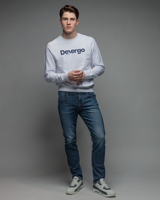 WHITE MEN'S SWEATSHIRT 1D26SS4094LS0705