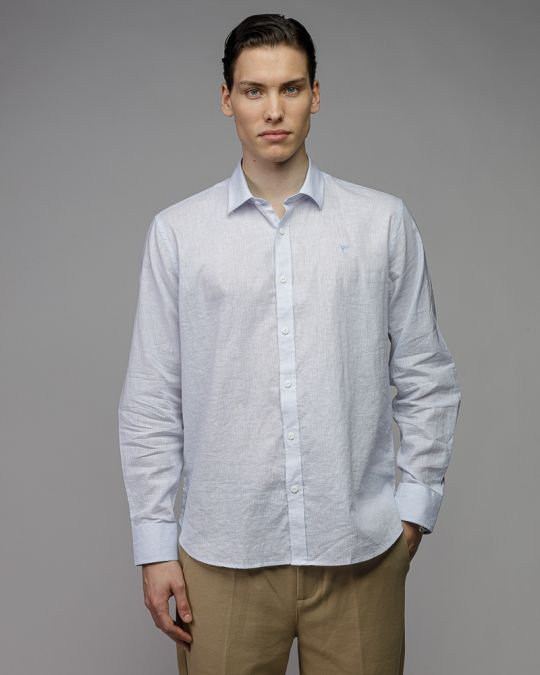 BLUE MEN'S SHIRT 1D26SS5000LS1301