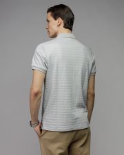 GREY MEN'S SHORT SLEEVE POLO SHIRT