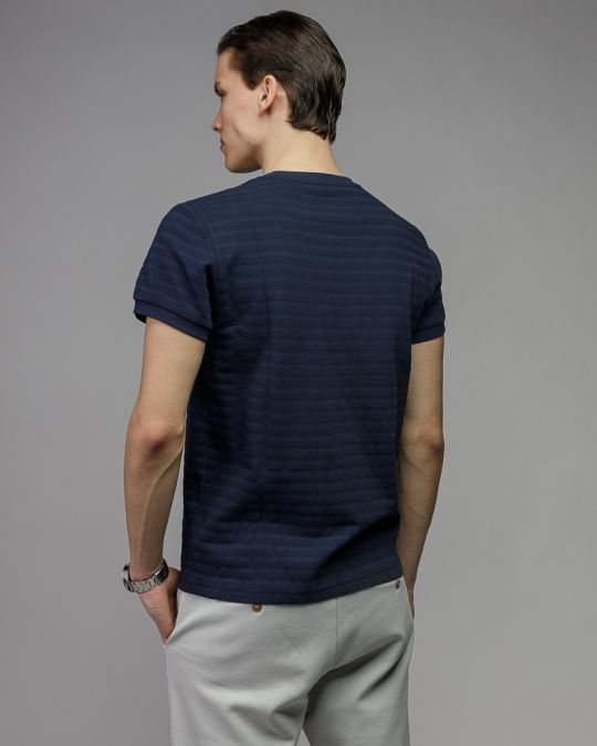 BLUE MEN'S SHORT SLEEVE T-SHIRT 1D26SS4016SS0101