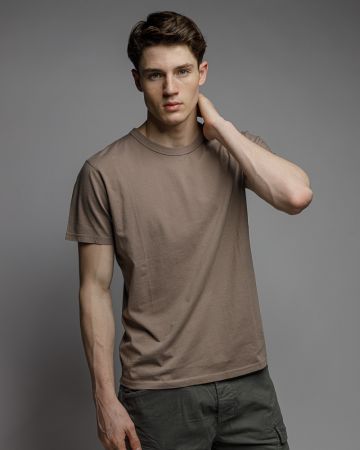 BROWN MEN'S SHORT SLEEVE T-SHIRT 1D26SS4020SS0106