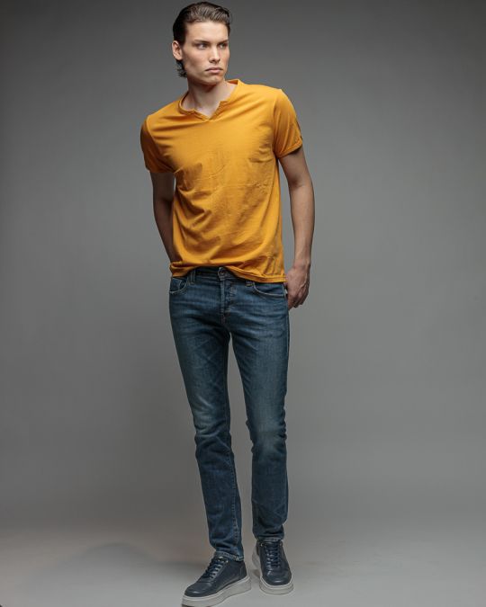 YELLOW FÉRFI RÖVID UJJÚ PÓLÓ 1D26SS4068SS0105