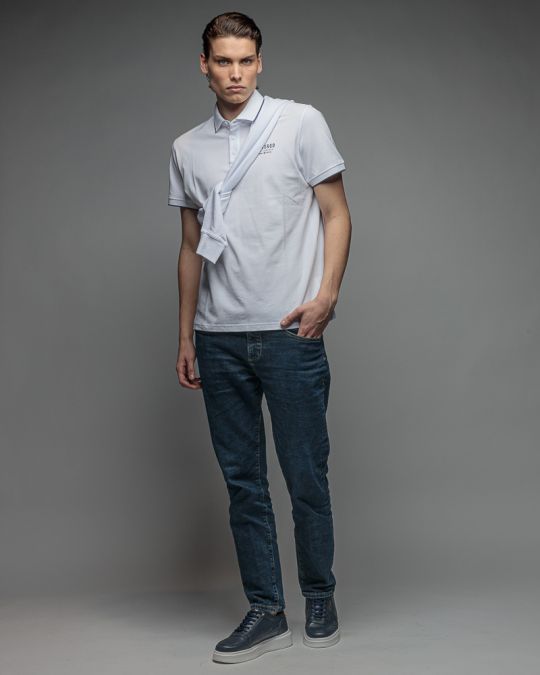 WHITE MEN'S SHORT SLEEVE T-SHIRT 1D26SS4075SS0105