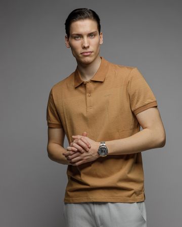 BROWN FÉRFI RÖVID UJJÚ GALLÉROS PÓLÓ 1D26SS4079SS0105
