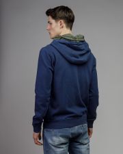 BLUE MEN'S ZIP SWEATER