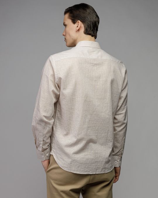BEIGE MEN'S SHIRT 1D26SS5000LS1301