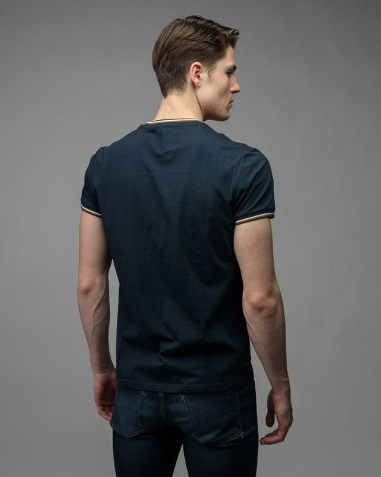 BLUE MEN'S SHORT SLEEVE T-SHIRT 1D26SS4036SS0105