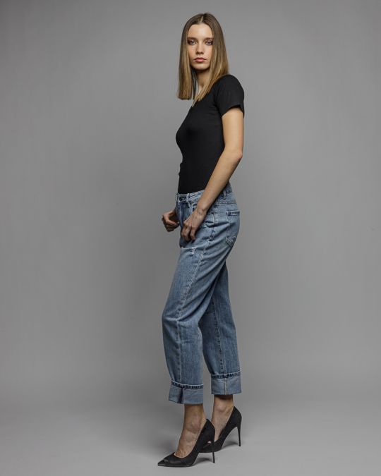 BLACK WOMEN'S SHORT SLEEVE T-SHIRT 2D26SS4520SS3305