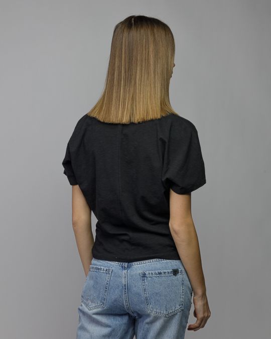 BLACK WOMEN'S SHORT SLEEVE T-SHIRT 2D26SS4537SS0105
