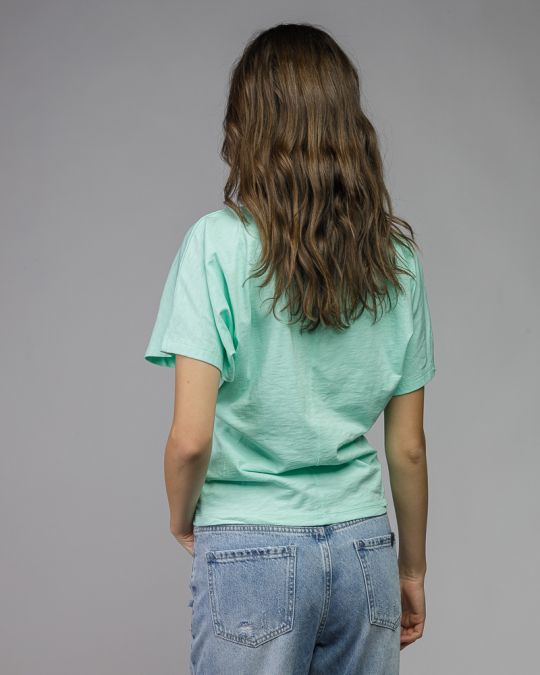 BLUE WOMEN'S SHORT SLEEVE T-SHIRT 2D26SS4537SS0105