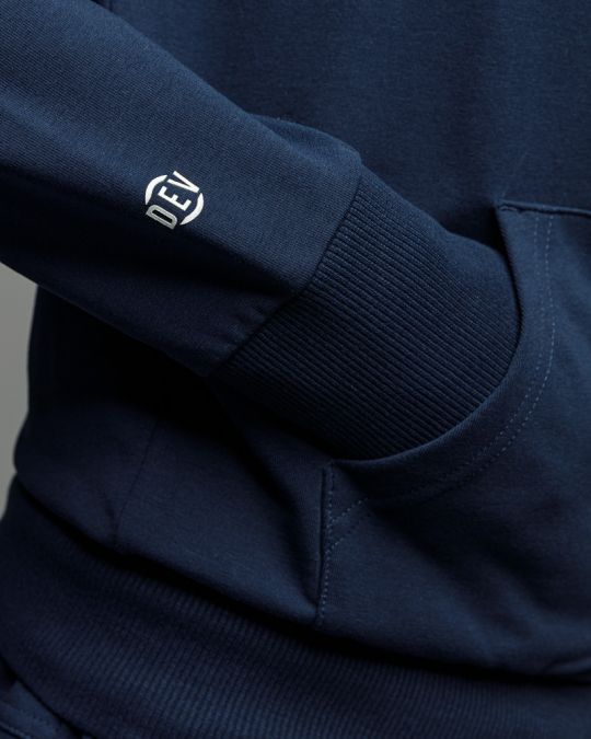 BLUE WOMEN'S HOODED ZIP SWEATER 2D26SS4587KA0705