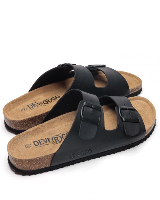 BLACK MEN'S SLIPPERS  - ALFRED DE26SS2005PU PT