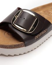 BROWN WOMEN'S SLIPPERS  - GAIA BUCKLE