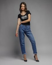 BLACK WOMEN'S SHORT SLEEVE T-SHIRT