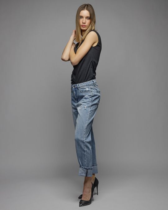 BLACK WOMEN'S TOP 2D26SS4531SL0205