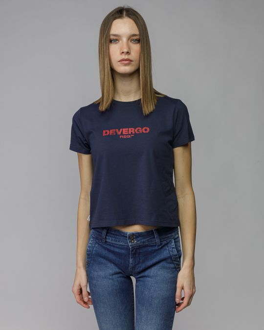 BLUE WOMEN'S SHORT SLEEVE T-SHIRT 2D26SS4542SS0224