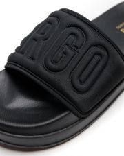BLACK WOMEN'S SLIDES - BELLA