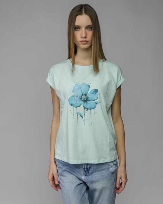 BLUE WOMEN'S TOP 2D26SS4517SL0105