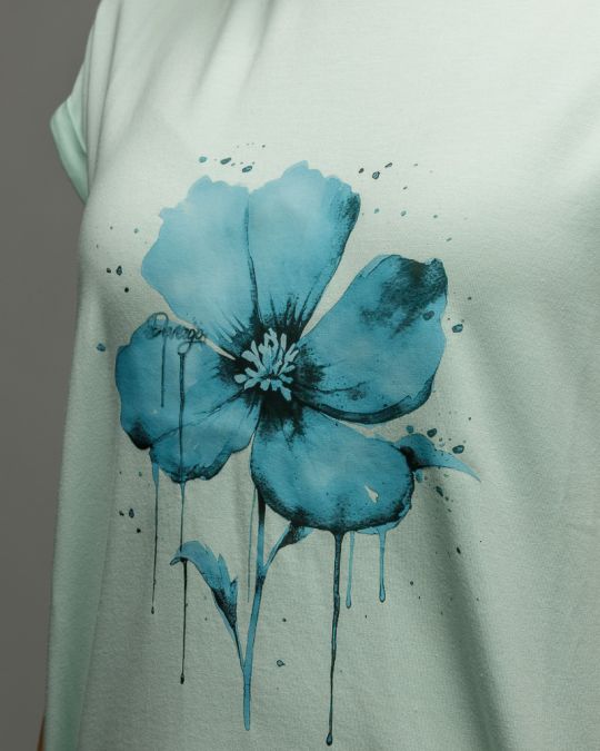 BLUE WOMEN'S TOP 2D26SS4517SL0105