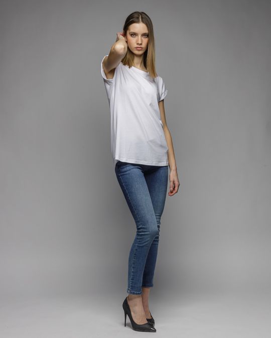 WHITE WOMEN'S TOP 2D26SS4519SL0105