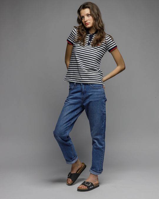 BLUE WOMEN'S SHORT SLEEVE T-SHIRT 2D26SS4528SS0105