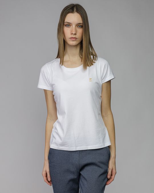 WHITE WOMEN'S SHORT SLEEVE T-SHIRT 2D26SS4547SS0105