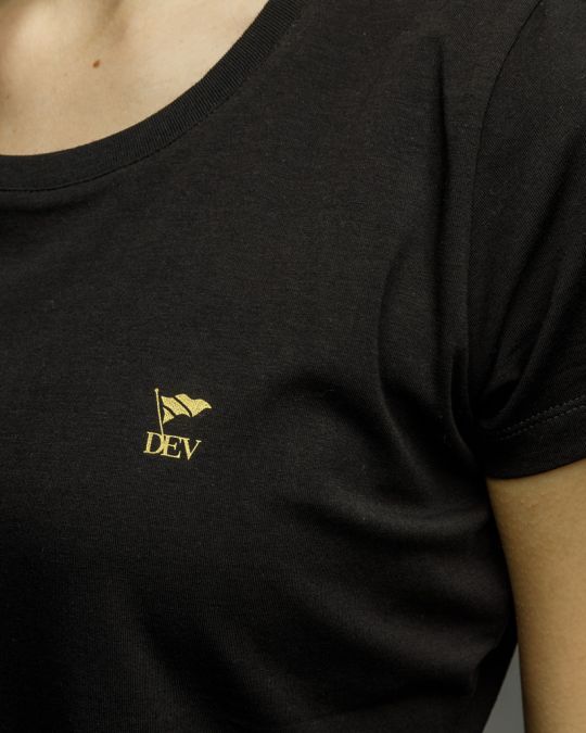BLACK WOMEN'S SHORT SLEEVE T-SHIRT 2D26SS4547SS0105