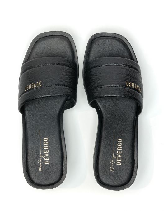 BLACK WOMEN'S SLIPPERS  - REGAN DE26SS2534PU SY
