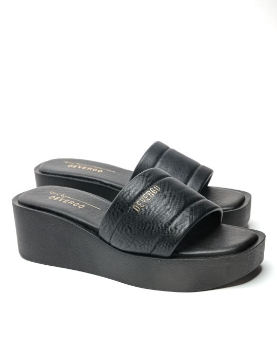 BLACK WOMEN'S SLIPPERS  - REGAN DE26SS2534PU SY