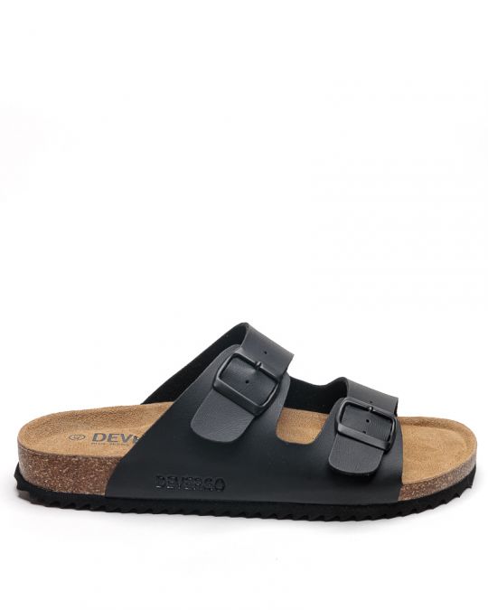 BLACK MEN'S SLIPPERS  - ALFRED DE26SS2005PU PT