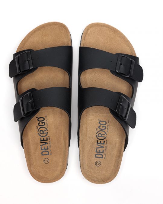 BLACK MEN'S SLIPPERS  - ALFRED DE26SS2005PU PT