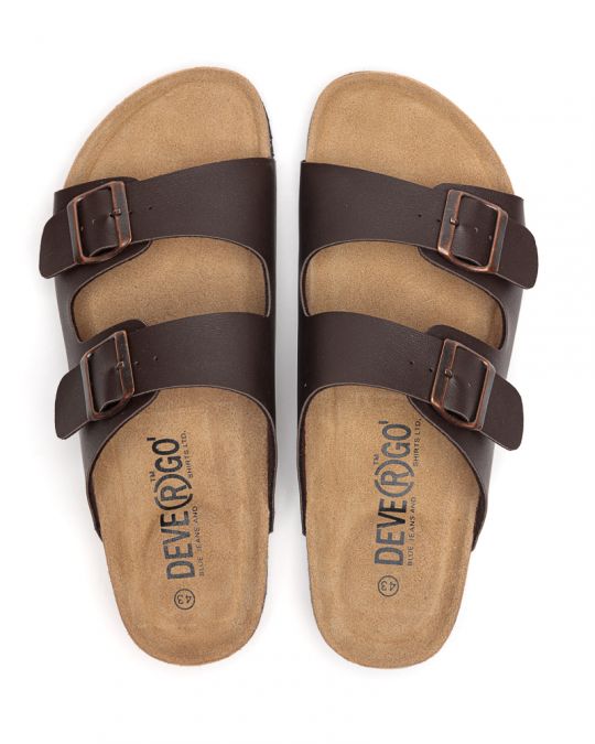 BROWN MEN'S SLIPPERS  - ALFRED DE26SS2005PU PT
