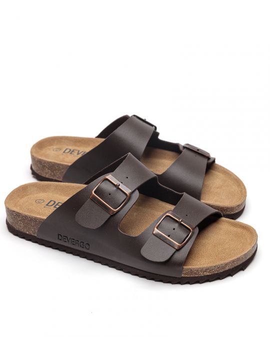 BROWN MEN'S SLIPPERS  - ALFRED DE26SS2005PU PT