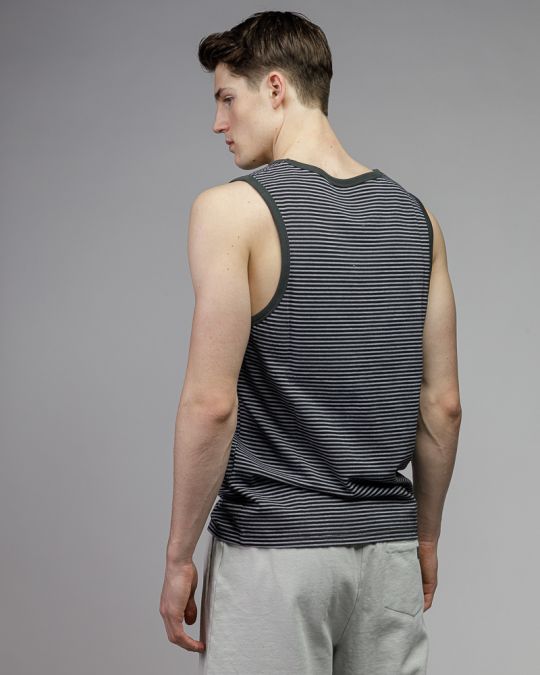 BLACK MEN'S SINGLET 1D26SS4010SL0105