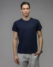 BLUE MEN'S SHORT SLEEVE T-SHIRT