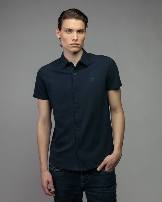 BLUE MEN'S SHIRT 1D26SS5008SS2405